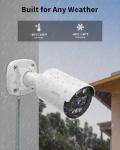 《5MP Super HD & 80ft IR Night Vision》Wired Security Camera System Outdoor, IP67 Waterproof CCTV Cameras Systems with AI Human Detection, Home Video Surveillance DVR Kits