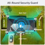 Solar Security Cameras Wireless Outdoor,2 Cam-Kit,Solar-Powered,No Subscription,Home Security Cameras System with 4MP Color Night Vision,Auto Tracking,Spotlight & Siren,64GB Memory Card, 2.4 & 5G WiFi