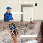 Rraycom 5G/2.4Ghz WiFi Security Cameras Wireless Outdoor, 2K Cameras for Home Security (4, Black-F)