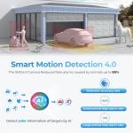 VALUCAM Dual-Lens 4K (8MP) TiOC Outdoor POE Camera - 2 x 4MP Duo 180° Panoramic Wide Angle AI Turret IP Camera, Dual Color Night, DMSS, Active Detterence, 2-Way Audio, Human/Vehicle Detection