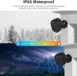 Rraycom 5G/2.4Ghz WiFi Security Cameras Wireless Outdoor, 2K Cameras for Home Security (4, Black-F)