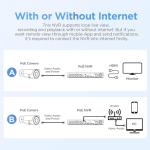 PANOOB 4K PoE Security Camera System, 8X 8MP Outdoor Indoor Dome Cameras, AI Human/Vehicle Detection, Built-in Mic, Remote Access, 4K 8CH NVR with 2TB HDD, PD93A0808-8M-1