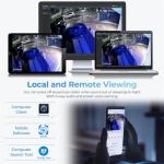 VALUCAM Dual-Lens 4K (8MP) TiOC Outdoor POE Camera - 2 x 4MP Duo 180° Panoramic Wide Angle AI Turret IP Camera, Dual Color Night, DMSS, Active Detterence, 2-Way Audio, Human/Vehicle Detection