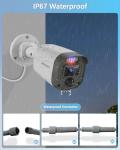 【90ft Super Night Vision】 3K Outdoor Wired Security Camera System, Home Video Surveillance Systems, CCTV Cameras with DVR Recorder