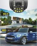 Ctronics 4K Security Camera Outdoor with 30x Optical Zoom, 180m IR & 80m Color Night Vision, Dual-Band WiFi, AI Smart Detection, Auto Tracking with Zoom, 60 Presets, FTP/Cloud/256GB TF, Metal