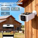 Kweiugfi 4G LTE Cellular Security Cameras Outdoor Wireless,365-Day Unlimited Data,No WiFi Security Camera Solar Powered,2K Color Night Vision,PIR Motion Sensor,2-Way Audio,Built in VSIM,64GB SD Card