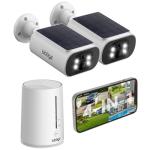 obligz Solar Security Cameras Wireless Outdoor, 4MP Cameras for Home Security Camera System, 64GB Local Storage, No Subscription, Easy Setup, Color Night Vision, 2.4 & 5G WiFi, 2-Cam Kit