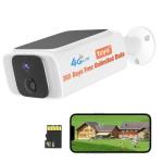 4G LTE Cellular Security Camera Outdoor Wireless, 365-Day Free Unlimited Data No WiFi Solar Powered Security Camera, 2K Color Night Vision, PIR Motion Detection, 2 Way Talk, Built-in SIM, 64GB SD Card