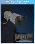 【90ft Super Night Vision】 3K Outdoor Wired Security Camera System, Home Video Surveillance Systems, CCTV Cameras with DVR Recorder