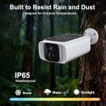 4G LTE Cellular Security Camera Outdoor Wireless, 365-Day Free Unlimited Data No WiFi Solar Powered Security Camera, 2K Color Night Vision, PIR Motion Detection, 2 Way Talk, Built-in SIM, 64GB SD Card