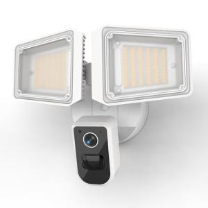 DeerTalk Security Floodlight Cameras Outdoor - Floodlight for Home Security Wired Motion Detection 2-Way Audio Camera 2K and 150dB Siren 4230 lm 2.4G&5G WiFi Alexa-Compatible 3000-5000K 24/7 Recording
