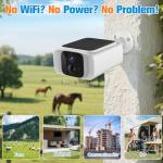 Kweiugfi 4G LTE Cellular Security Cameras Outdoor Wireless,365-Day Unlimited Data,No WiFi Security Camera Solar Powered,2K Color Night Vision,PIR Motion Sensor,2-Way Audio,Built in VSIM,64GB SD Card