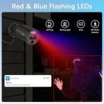 【2-Way Audio & 130° Wide Angle】 Outdoor Wired Security Camera System, Wired Cameras for Home Security, POE Video Surveillance Systems