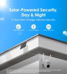 4K Security Cameras Wireless Outdoor, No Subscription, Works in -14°F Cold [2025 New] Solar-Powered Home Security Camera System with 360° Auto Tracking, Color Night Vision, 5G & 2.4G WiFi, Easy Setup