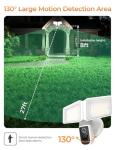 DeerTalk Security Floodlight Cameras Outdoor - Floodlight for Home Security Wired Motion Detection 2-Way Audio Camera 2K and 150dB Siren 4230 lm 2.4G&5G WiFi Alexa-Compatible 3000-5000K 24/7 Recording