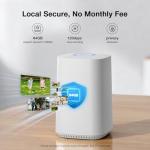 ELYSOO Solar Security Cameras Wireless Outdoor, 64GB Local Storage, 2K/4MP Home Security Camera System, 4-Cam Kit, 2.4G & 5GHz WiFi, AI Motion Detection, 360° View