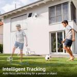 4G LTE Cellular Security Camera, No WiFi Solar Powered Security Camera, Auto Tracking, Color Night Vision, Motion Detection, 2 Way Audio, Built in SIM Card, Support Verizon/AT&T/T-Mobile(4 Pack)