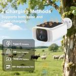 4G LTE Solar Cellular Security Camera Outdoor Wireless, No WiFi Security Camera, 365-Day Free Unlimited Data, PIR Motion Sensor, 2K Color Night Vision, 2 Way Talk, Built-in SIM & 64GB SD Card Included