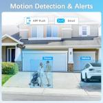 【2-Way Audio & 130° Wide Angle】 Outdoor Wired Security Camera System, Wired Cameras for Home Security, POE Video Surveillance Systems