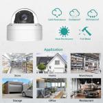 UNILOOK 5MP PTZ PoE Camera 5X Optical Zoom Security IP Camera, 2.7-13.5mm Motorized Lens with Audio, Human/Vehicle Detection, IP66 Waterproof, 100ft IR Night Vision, Pan 0~355° Tilt 0~90°NDAA