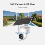 ELYSOO Solar Security Cameras Wireless Outdoor, 64GB Local Storage, 2K/4MP Home Security Camera System, 4-Cam Kit, 2.4G & 5GHz WiFi, AI Motion Detection, 360° View