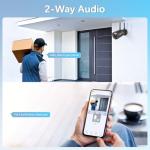 【130° Ultra Wide-Angle】 Wireless Security Camera System, Outdoor WiFi Cameras Home Video Surveillance Systems DVR Kits