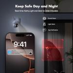 Solar Security Cameras Wireless Outdoor 4-Cam Kit 2K/3MP Cameras for Home Security with 64GB SD Card 360° Auto Tracking Color Night Vision Cam-to-Cam Sync 2.4/5Ghz WiFi No Subscription Siren Alarm