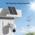 ELYSOO Solar Security Cameras Wireless Outdoor, 64GB Local Storage, 2K/4MP Home Security Camera System, 4-Cam Kit, 2.4G & 5GHz WiFi, AI Motion Detection, 360° View