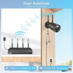 【130° Ultra Wide-Angle】 Wireless Security Camera System, Outdoor WiFi Cameras Home Video Surveillance Systems DVR Kits