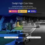 [Night Color] XMARTO 2K HD Wireless Solar Security Camera System with Starlight Color Night Vision, PTZ Control, Long Range WiFi6, Easy Mobile View, HDMI View on Monitor, 0 Monthly Fee, 64GB Micro SD