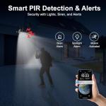 HXVIEW Wireless Security Camera System with 7" Touchscreen Monitor, 2PCS 4MP WiFi Solar Powered Camera Outdoor, PIR Human Detection, 2-Way Audio, Color Night Vision, Pre-Installed 64GB SD Card