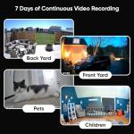 Bundle of 4 Pack WYZE Solar Cam Pan and 2 Pack of Wyze Expandable Storage 32GB MicroSDHC Card, Security Cameras Wireless Outdoor, 2K HD 360° Pan-Tilt Battery Powered 2.4GHz Wi-Fi Cameras