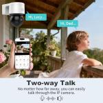 Koiron DS-2DE3A404IWG-E/W 4MP Hik PoE Dome Mini PTZ Camera with 4X Zoom IR, Pan and tilt Ability, Excellent Low-Light Performance, IR Night Vision 50m, Audible and Visual Alarm, Support Upgrade