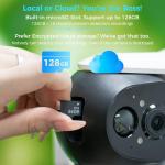 Vicohome 4CQ4G 2K AI Solar Security Camera Wireless Outdoor, Battery Powered Cam, Color Night Vision, Two Way Audio, Motion Detection, Easy to Setup, Audible Flashlight Siren, 180 Days Exchange Policy