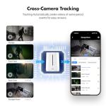 Solar Security Cameras Wireless Outdoor 4-Cam Kit 2K/3MP Cameras for Home Security with 64GB SD Card 360° Auto Tracking Color Night Vision Cam-to-Cam Sync 2.4/5Ghz WiFi No Subscription Siren Alarm