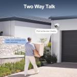 UNILOOK 4K 8MP Dual Lens PoE IP Security Camera Outdoor, 180 Degree Panoramic Security IP Camera, Smart Dual Light, AI Human/Vehicle Detection, Two Way Talk, 512GB SD Slot, Full Metal, NDAA Complaint