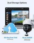 ZOSI C291 4 x 2.5K 4MP Wireless Battery Security Camera Outdoor, Solar Powered Pan/Tilt Camera, 360 View, Human Detect, Auto Track, Color Night Vision, 2-Way Talk, Light Siren Alarm, 32GB Memory Card
