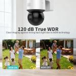 Koiron DS-2DE3A404IWG-E/W 4MP Hik PoE Dome Mini PTZ Camera with 4X Zoom IR, Pan and tilt Ability, Excellent Low-Light Performance, IR Night Vision 50m, Audible and Visual Alarm, Support Upgrade