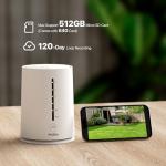 Solar Security Cameras Wireless Outdoor 4-Cam Kit 2K/3MP Cameras for Home Security with 64GB SD Card 360° Auto Tracking Color Night Vision Cam-to-Cam Sync 2.4/5Ghz WiFi No Subscription Siren Alarm