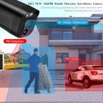 OOSSXX 2-Way Audio 5.5MP Dual Antennas WiFi Security Wireless Camera System Home Video Surveillance Outdoor Wireless Security Cameras Systems Indoor