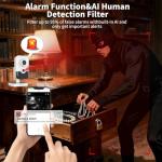 Koiron DS-2CD2483G2-I 8MP Home Security Camera Indoor, Cube PoE IP Cameras,Human Body Detection, H.265+, Build in SD Slot up to 512 GB, Two Way Talk, 2.8mm Lens, Work with Ⲏіk-Connect