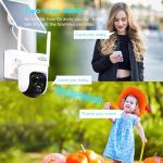 Vicohome 4CQ4G 2K AI Solar Security Camera Wireless Outdoor, Battery Powered Cam, Color Night Vision, Two Way Audio, Motion Detection, Easy to Setup, Audible Flashlight Siren, 180 Days Exchange Policy