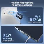 UNILOOK 4K 8MP Dual Lens PoE IP Security Camera Outdoor, 180 Degree Panoramic Security IP Camera, Smart Dual Light, AI Human/Vehicle Detection, Two Way Talk, 512GB SD Slot, Full Metal, NDAA Complaint