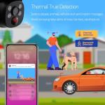 [Night Color] XMARTO 2K HD Wireless Solar Security Camera System with Starlight Color Night Vision, PTZ Control, Long Range WiFi6, Easy Mobile View, HDMI View on Monitor, 0 Monthly Fee, 64GB Micro SD