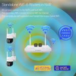 [Night Color] XMARTO 2K HD Wireless Solar Security Camera System with Starlight Color Night Vision, PTZ Control, Long Range WiFi6, Easy Mobile View, HDMI View on Monitor, 0 Monthly Fee, 64GB Micro SD