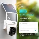 Vicohome 4CQ4G 2K AI Solar Security Camera Wireless Outdoor, Battery Powered Cam, Color Night Vision, Two Way Audio, Motion Detection, Easy to Setup, Audible Flashlight Siren, 180 Days Exchange Policy