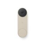 Google Nest Doorbell (Wired, 3rd Gen) - 2K Video and Gemini, Live View, Night Vision, 2-Way Audio - Works with Google Home - 2025 Model - Linen