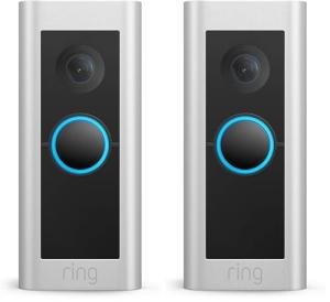 Ring Wired Doorbell Pro – Best-in-class with cutting-edge features (existing doorbell wiring required) | 2-pack