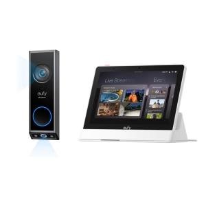 eufy Security Video Doorbell E340 (Battery Powered) with Smart Display E10, Dual Cameras with Delivery Guard, 2K Full HD and Color Night Vision, No Monthly Fee