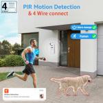 Wired Video Doorbell Intercom System 7 inch Monitor 1080P HD Camera Entry Doorphone Door Camera TUYA WiFi Smart Home Door Phone Kits for Apartment Home Villa (2 doorbell + 1 Monitor)